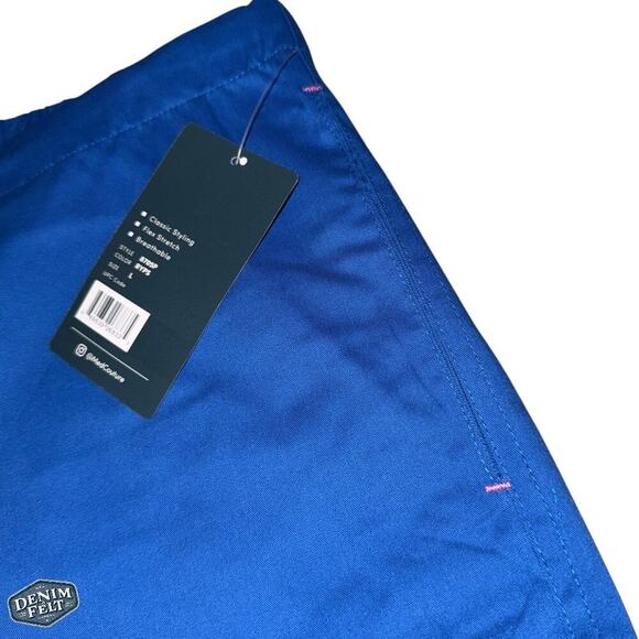 Med Couture Women's Drawstring Scrub Bottom/Pant | Royal Blue/Pink | NEW/NWT! - Picture 5 of 11